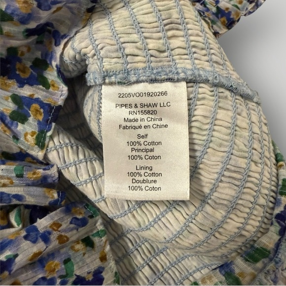 VERONICA BEARD Darrah Smocked Floral Mini Dress Sz 2 - Picture 13 of 16